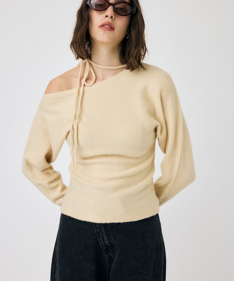 MOUSSY「ONE SHOULDER セーター」|ニット・セーター|