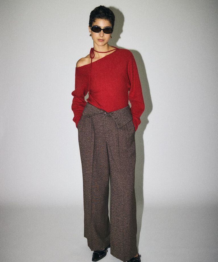 MOUSSY「ONE SHOULDER セーター」|ニット・セーター|
