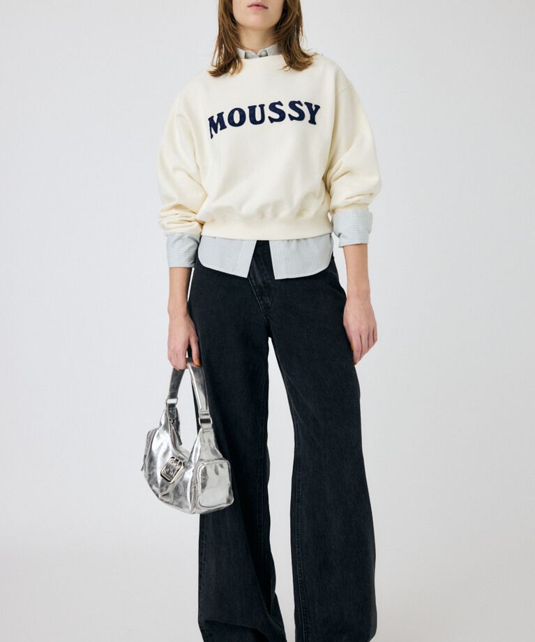MOUSSY「PATCH VELOUR MOUSSY プルオーバー」|パーカー|