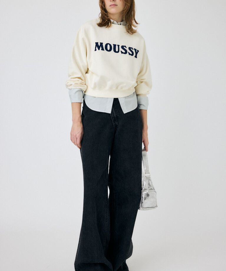 MOUSSY「PATCH VELOUR MOUSSY プルオーバー」|パーカー|