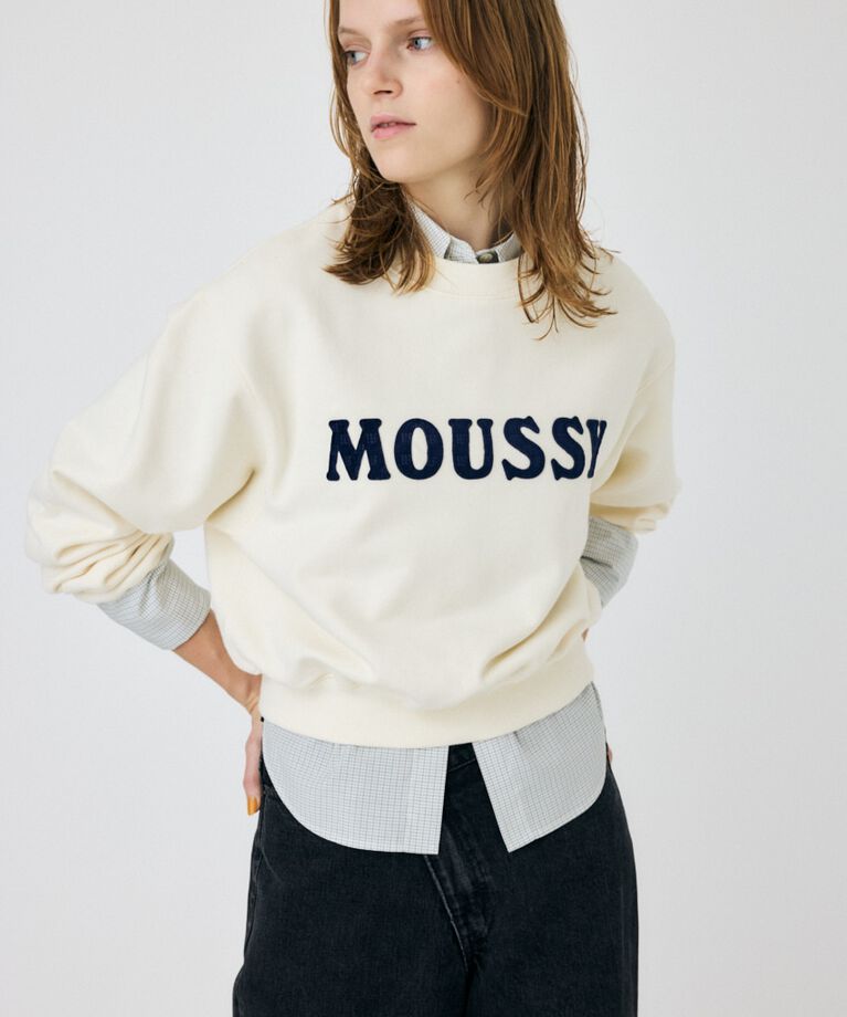 MOUSSY「PATCH VELOUR MOUSSY プルオーバー」|パーカー|