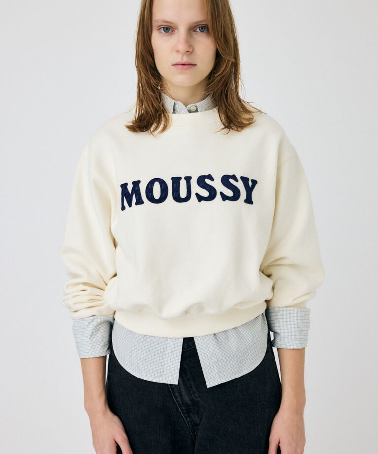 MOUSSY「PATCH VELOUR MOUSSY プルオーバー」|パーカー|