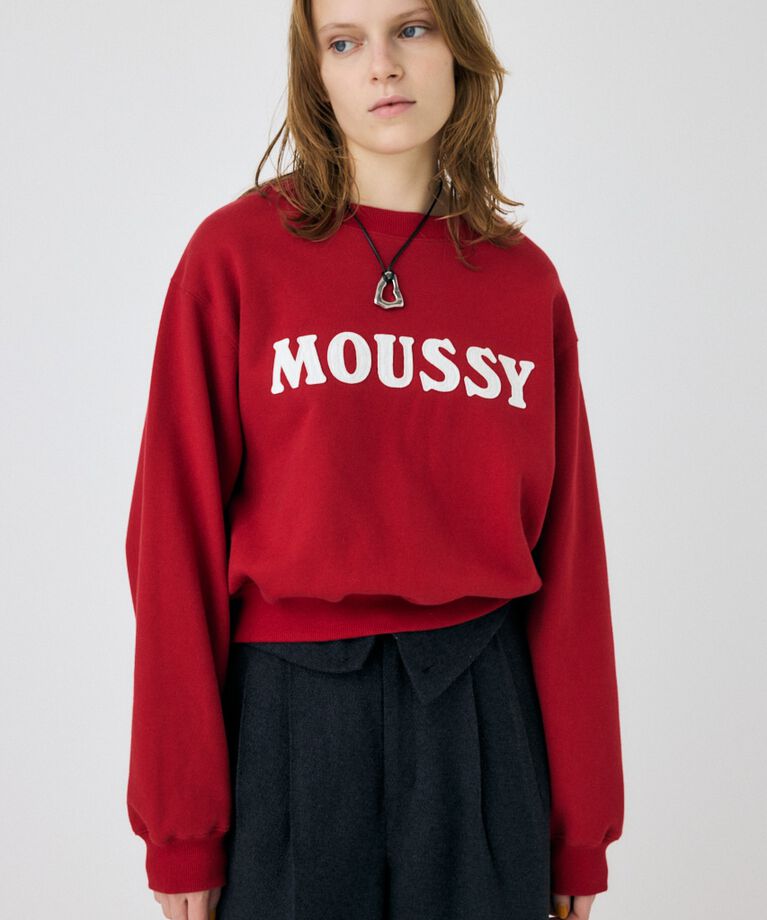 MOUSSY「PATCH VELOUR MOUSSY プルオーバー」|パーカー|