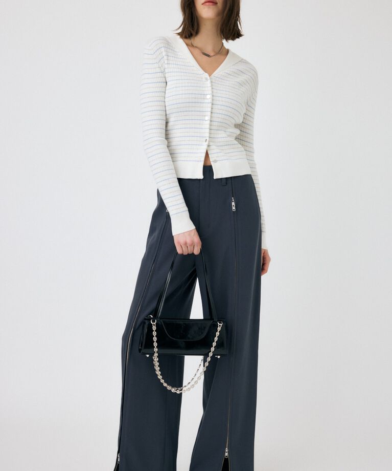 MOUSSY「SAILOR COLLAR ニット カーディガン」|ニット・セーター|