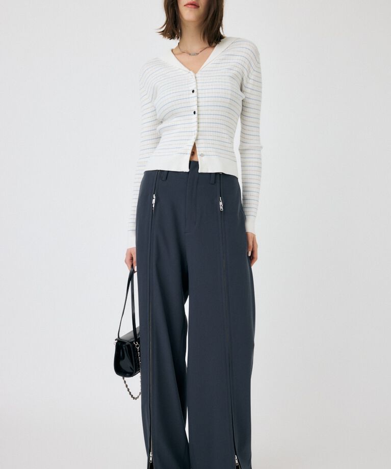 MOUSSY「SAILOR COLLAR ニット カーディガン」|ニット・セーター|