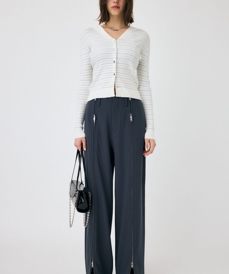 MOUSSY「SAILOR COLLAR ニット カーディガン」|ニット・セーター|