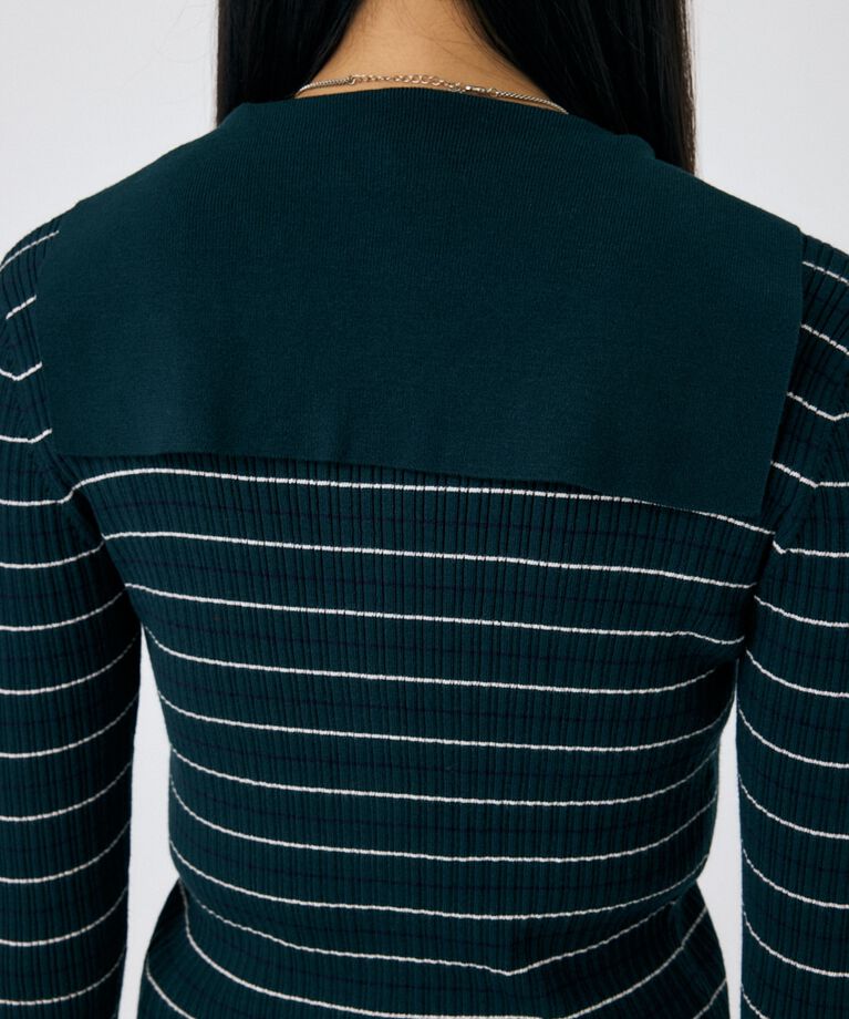 MOUSSY「SAILOR COLLAR ニット カーディガン」|ニット・セーター|
