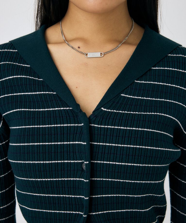 MOUSSY「SAILOR COLLAR ニット カーディガン」|ニット・セーター|