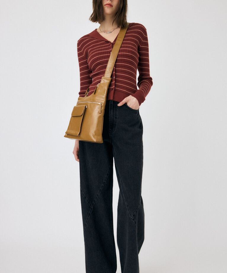 MOUSSY「SAILOR COLLAR ニット カーディガン」|ニット・セーター|