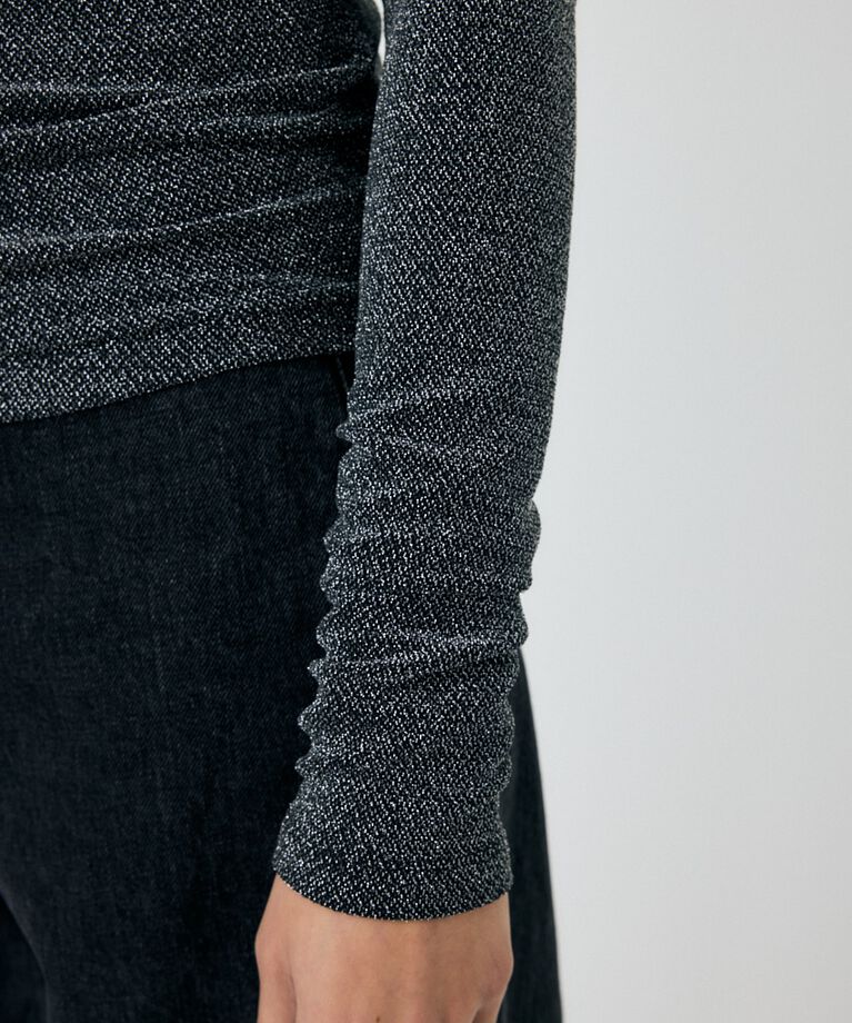 MOUSSY「POINT SHOULDER グリッタートップス」|Tシャツ・カットソー|