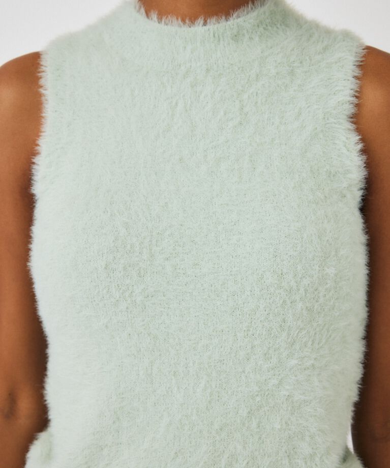 MOUSSY「SHAGGY KNIT ボレロ & タンク」|ニット・セーター|