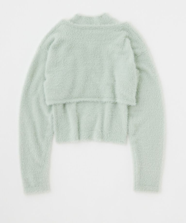 MOUSSY「SHAGGY KNIT ボレロ & タンク」|ニット・セーター|