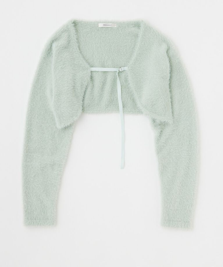 MOUSSY「SHAGGY KNIT ボレロ & タンク」|ニット・セーター|