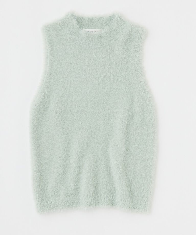 MOUSSY「SHAGGY KNIT ボレロ & タンク」|ニット・セーター|