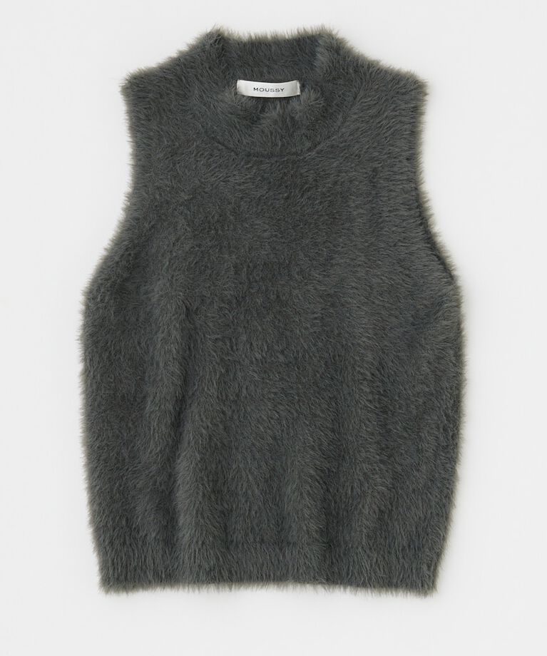 MOUSSY「SHAGGY KNIT ボレロ & タンク」|ニット・セーター|
