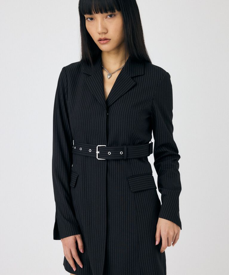 MOUSSY「LONG SLEEVE BLAZER ミニドレス」|ワンピース|