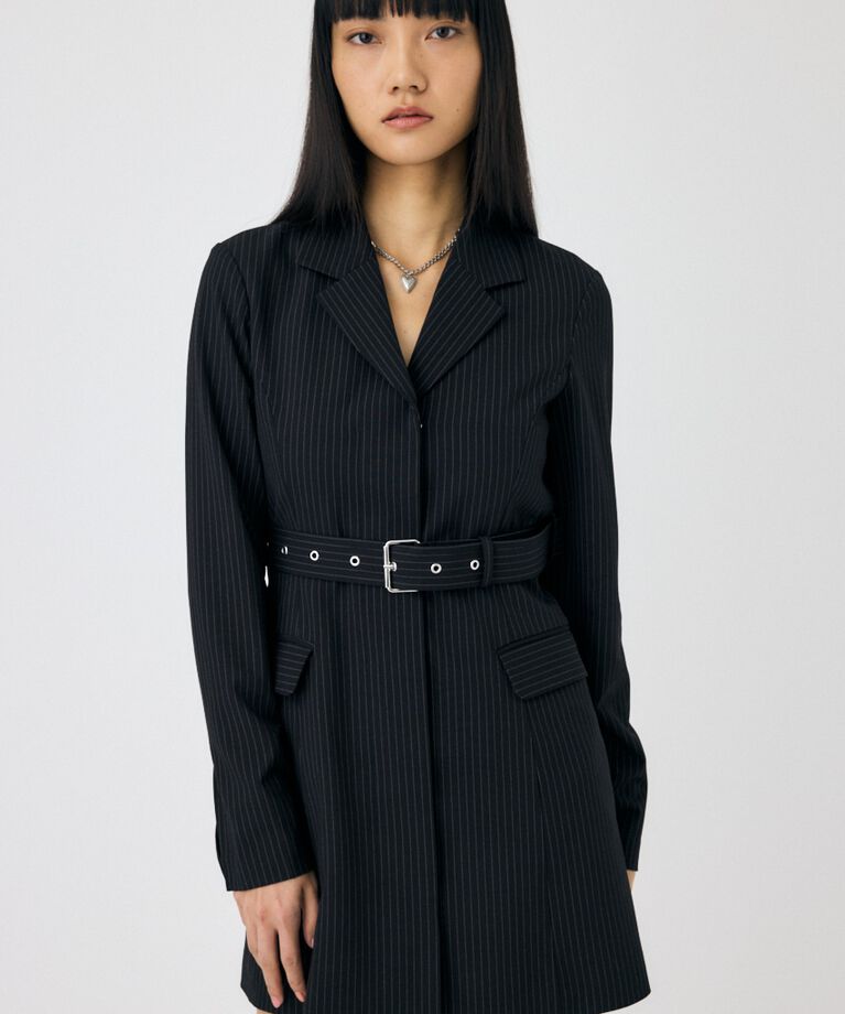 MOUSSY「LONG SLEEVE BLAZER ミニドレス」|ワンピース|