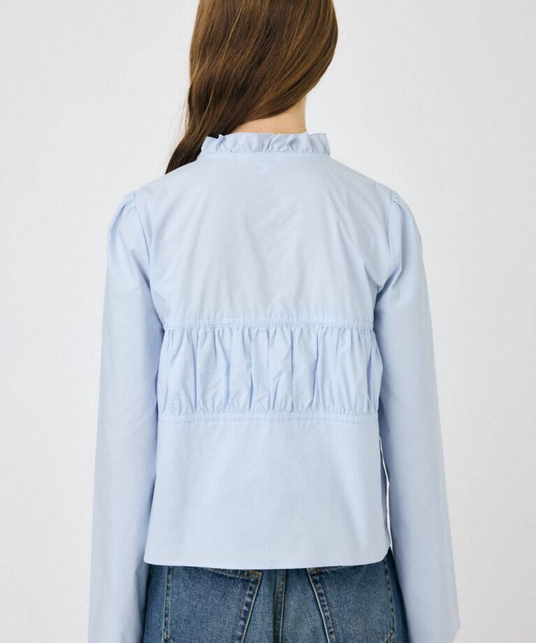MOUSSY「FRONT RIBBON GATHER ブラウス」|シャツ・ブラウス|