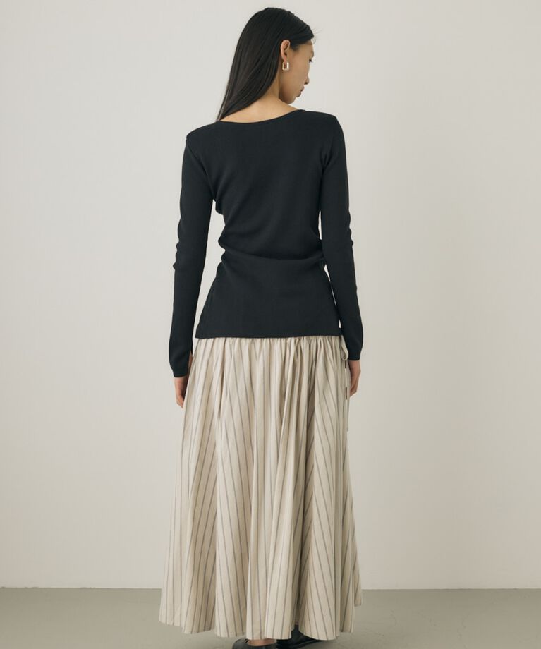 MOUSSY「斜めボタンニットトップス　」|ニット・セーター|