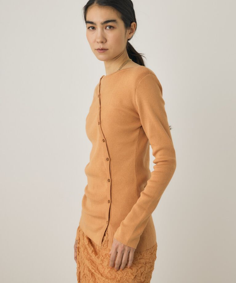 MOUSSY「斜めボタンニットトップス　」|ニット・セーター|