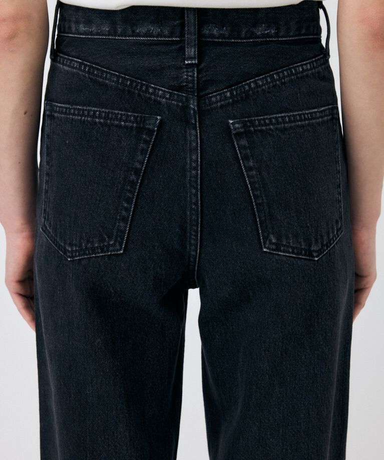 MOUSSY「HW 90S BLK STRAIGHT」|デニム|