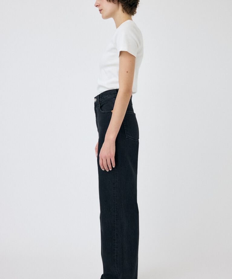 MOUSSY「HW 90S BLK STRAIGHT」|デニム|