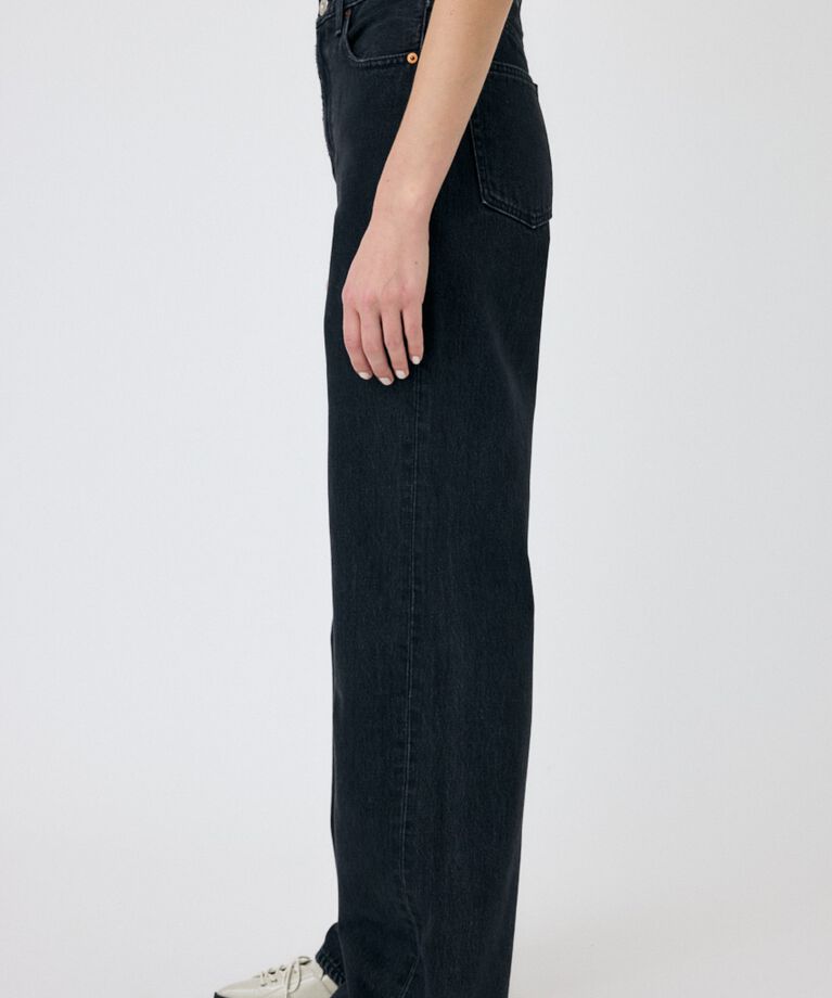 MOUSSY「HW 90S BLK STRAIGHT」|デニム|