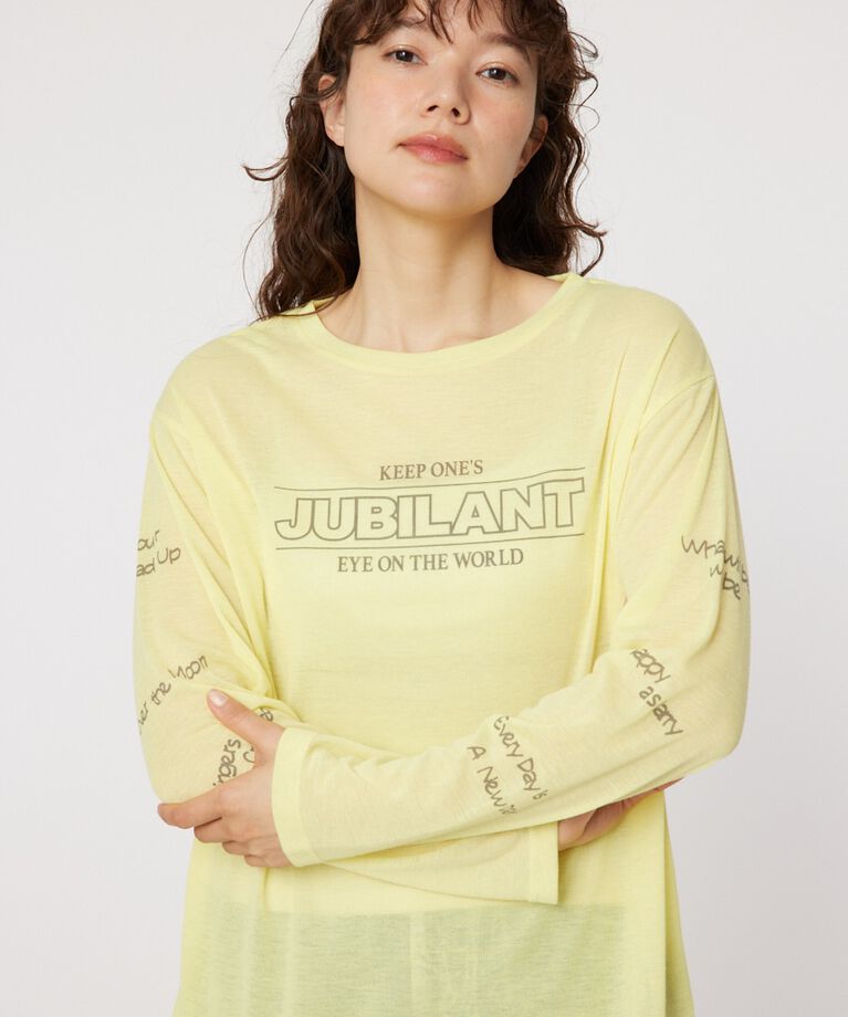 RODEO CROWNS「JUBILANTシアーL/S Tシャツ」|Tシャツ・カットソー|L/YEL1