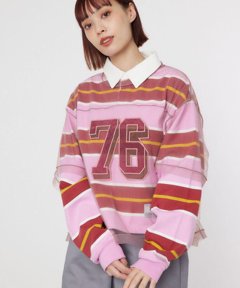 RODEO CROWNS「ミリタリーナンバリングシアートップス」|シャツ・ブラウス|BRD