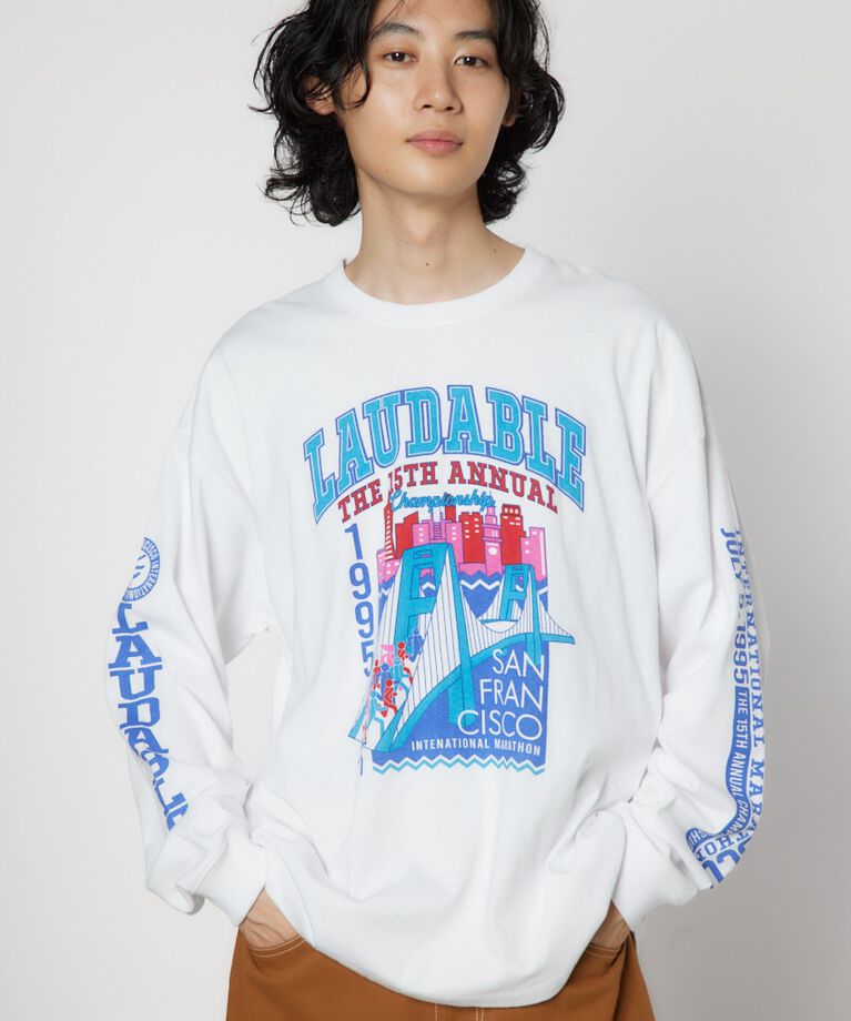 RODEO CROWNS「LAUDABLE L/S Tee」|Tシャツ・カットソー|WHT