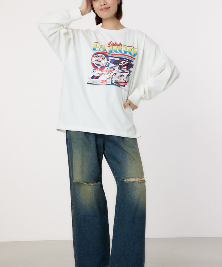 RODEO CROWNS「G/O AUTO RACING ロングTシャツ」|Tシャツ・カットソー|