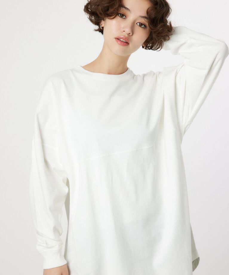 RODEO CROWNS「スクエアネームL/Sワンピース」|ワンピース|O/WHT1