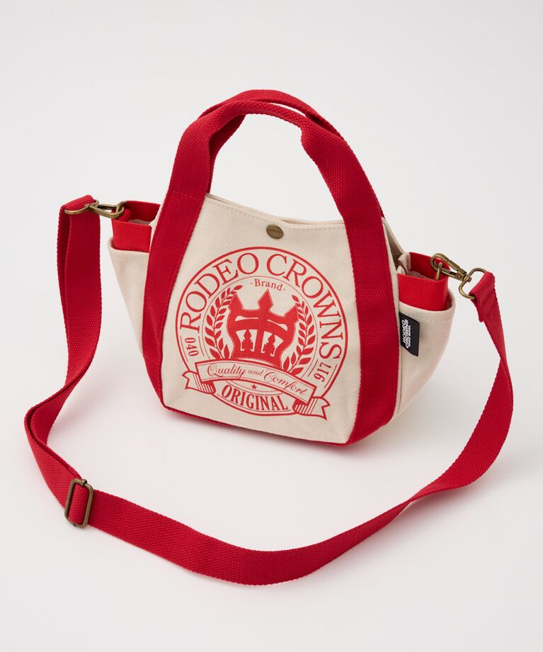 RODEO CROWNS「CROWNベーシックキャンバスミニトート」|その他|柄RED5
