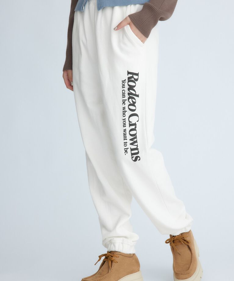 RODEO CROWNS「M.I LOGO スウェットパンツ」|その他|O/WHT1