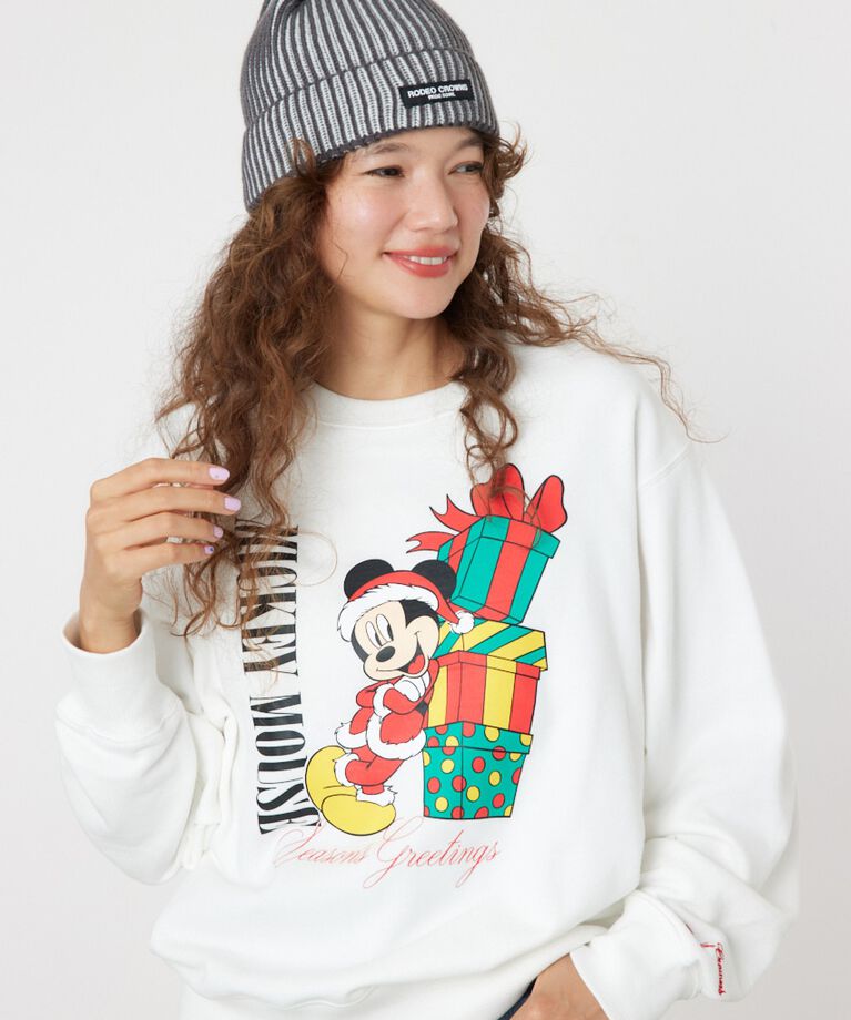 RODEO CROWNS「(MICKEY)Xmasスウェットトップス」|パーカー|