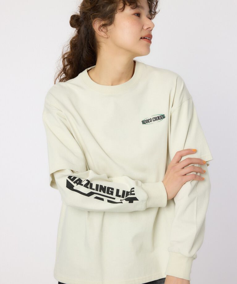 RODEO CROWNS「VintageフェイクレイヤードロングスリーブTシャツ」|Tシャツ・カットソー|