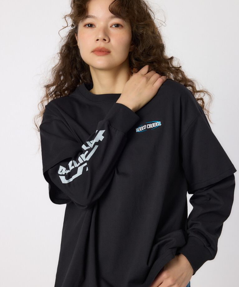RODEO CROWNS「VintageフェイクレイヤードロングスリーブTシャツ」|Tシャツ・カットソー|
