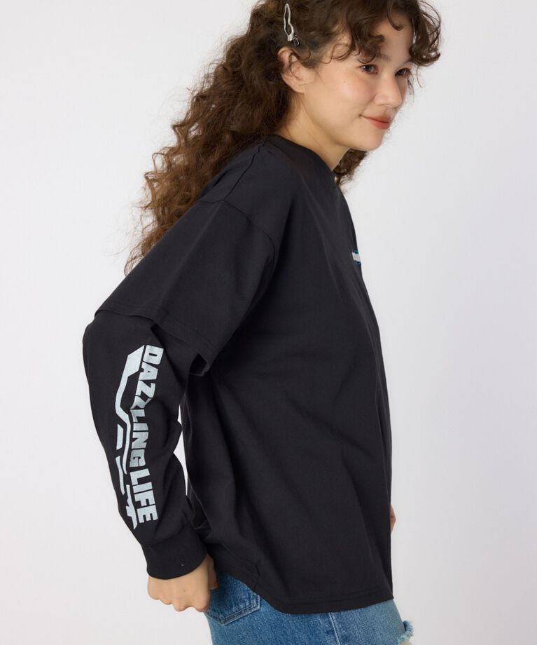 RODEO CROWNS「VintageフェイクレイヤードロングスリーブTシャツ」|Tシャツ・カットソー|