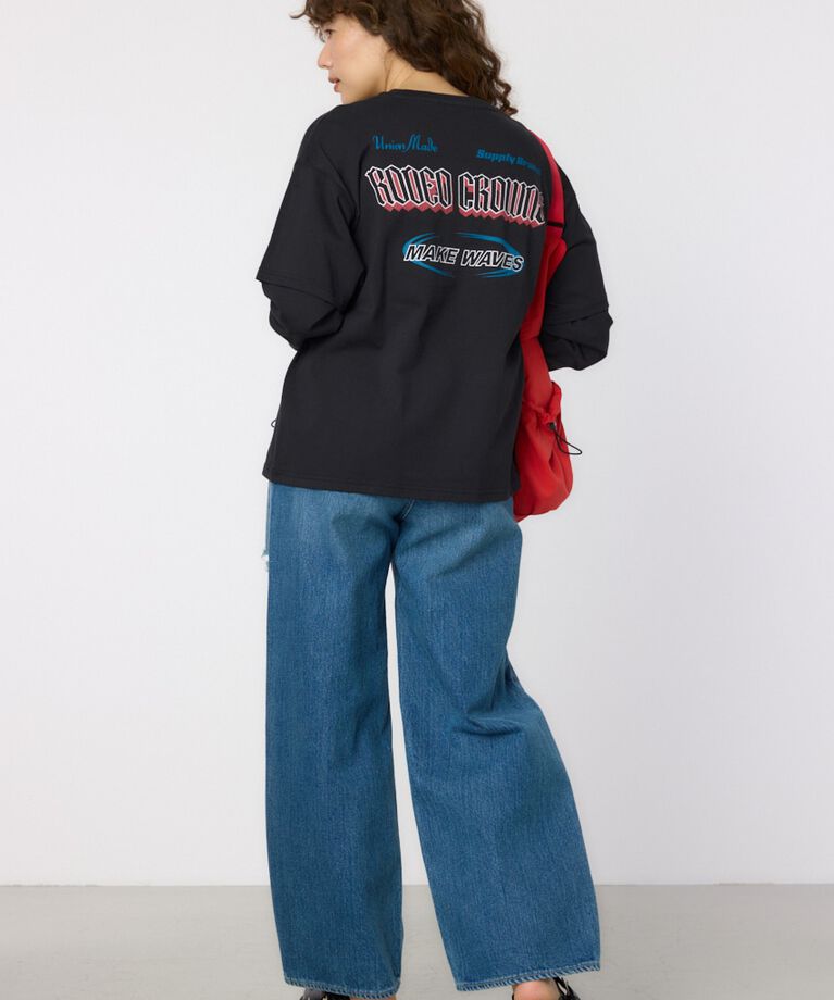 RODEO CROWNS「VintageフェイクレイヤードロングスリーブTシャツ」|Tシャツ・カットソー|