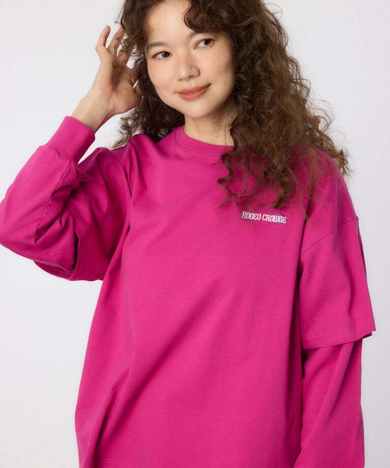 RODEO CROWNS「VintageフェイクレイヤードロングスリーブTシャツ」|Tシャツ・カットソー|
