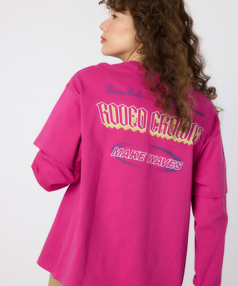 RODEO CROWNS「VintageフェイクレイヤードロングスリーブTシャツ」|Tシャツ・カットソー|