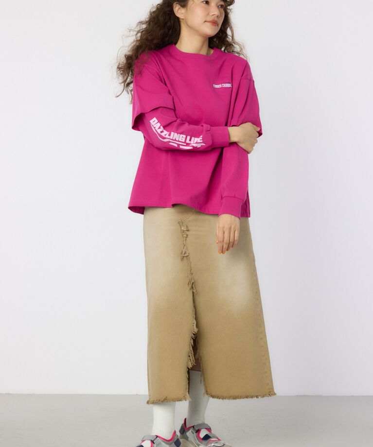 RODEO CROWNS「VintageフェイクレイヤードロングスリーブTシャツ」|Tシャツ・カットソー|