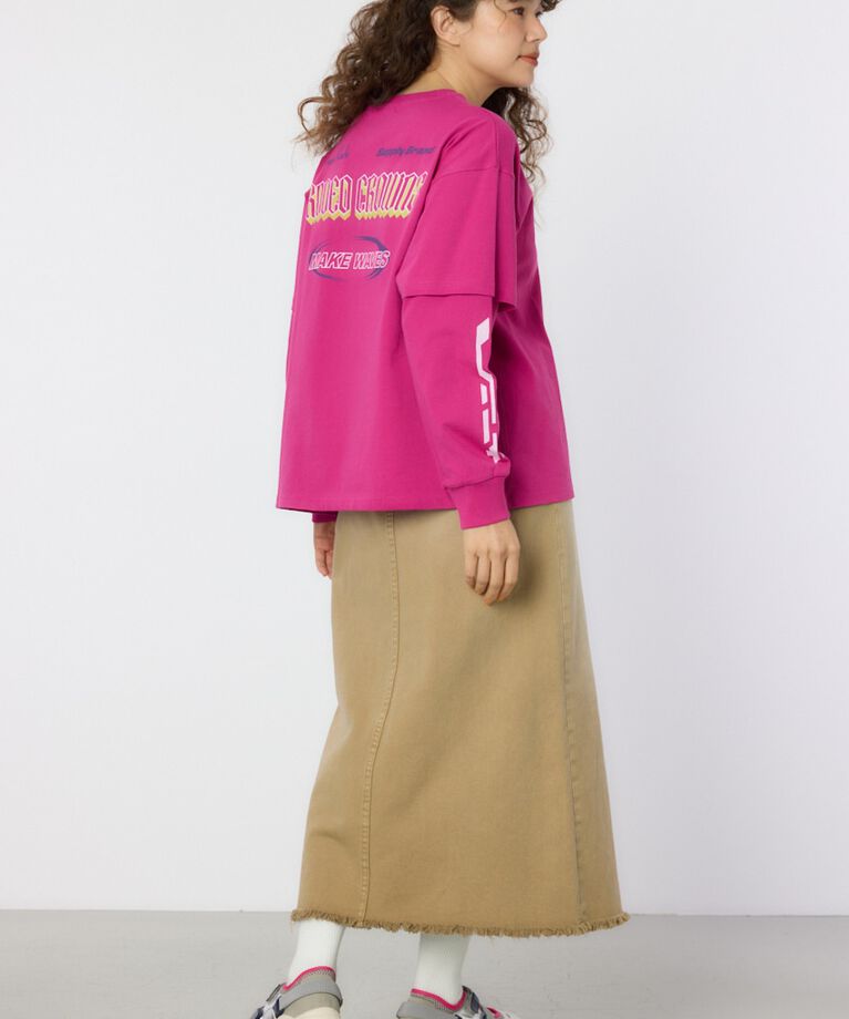 RODEO CROWNS「VintageフェイクレイヤードロングスリーブTシャツ」|Tシャツ・カットソー|