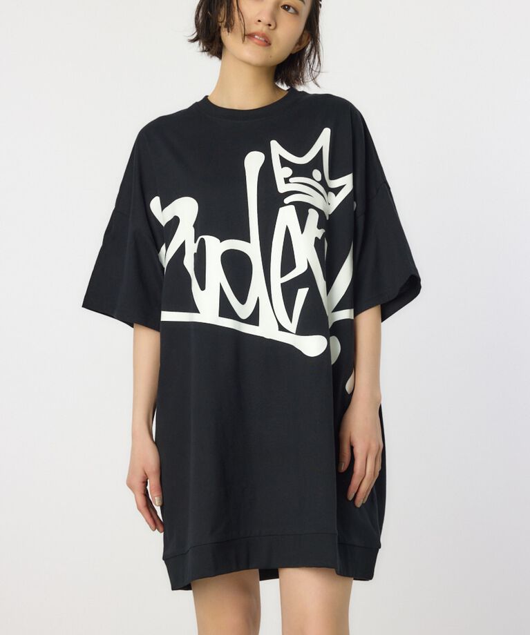 RODEO CROWNS「BIG SIGN LOGO Tワンピース」|ワンピース|BLK
