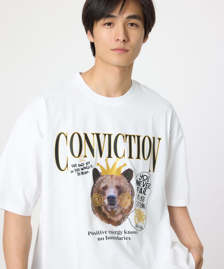 RODEO CROWNS「カレッジベアーTシャツ」|Tシャツ・カットソー|O/WHT1