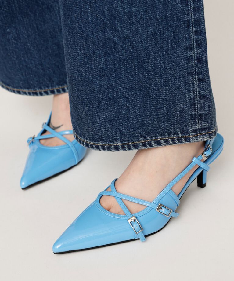 SLY「SLING BACK パンプス」|パンプス|L/BLU1