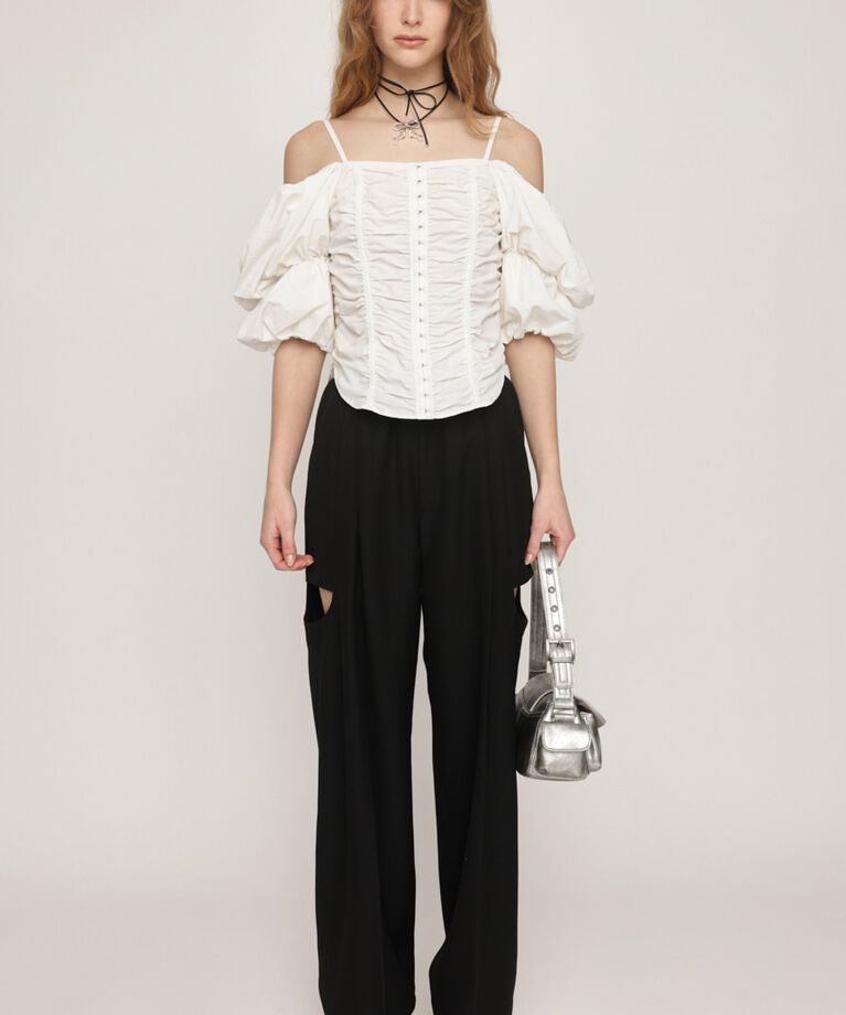 SLY「SIDE HOLE RELAX TROUSERS」|その他|BLK