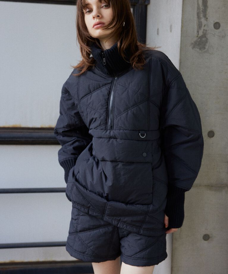 SLY「QUILTING HALF ZIP PULLOVER」|ブルゾン・スタジャン|