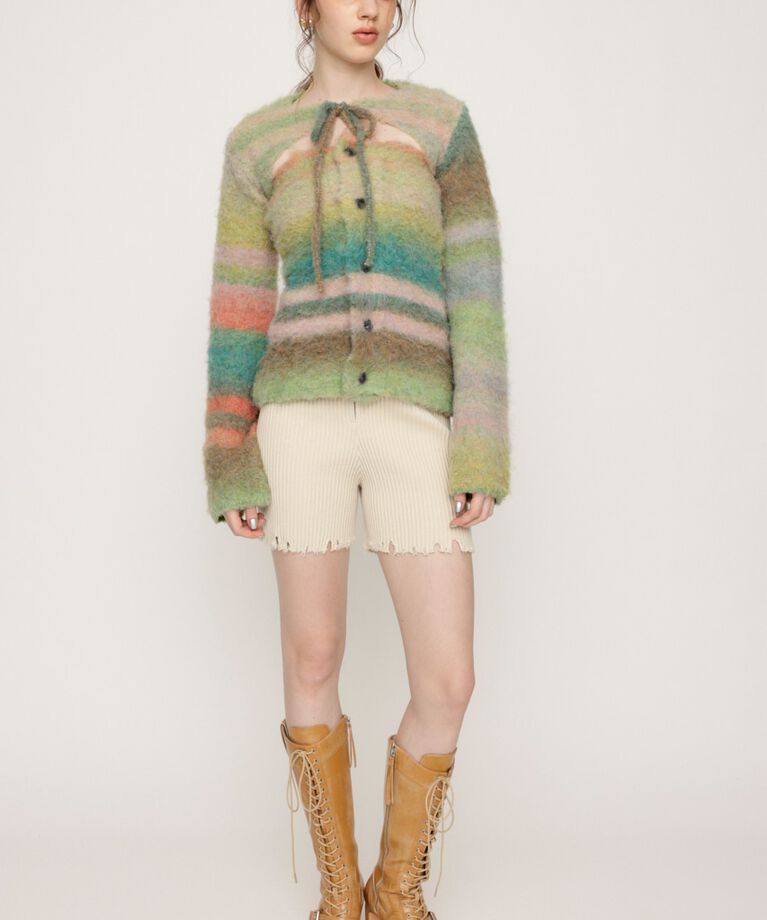 SLY「CRUSH RIB ショートパンツ」|その他|O/WHT1