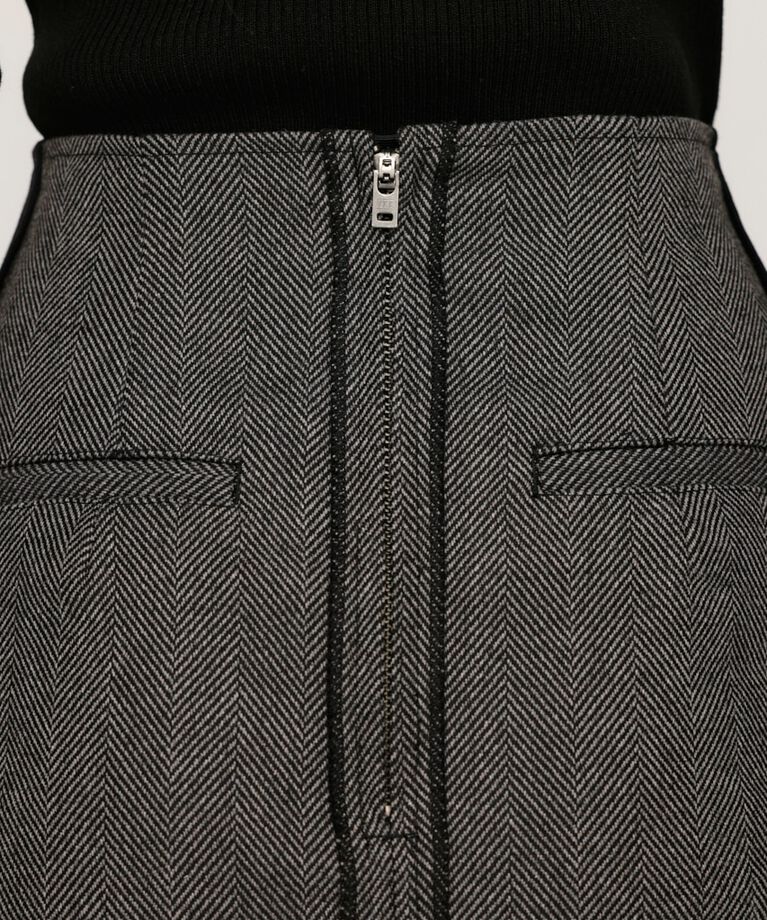 SLY「KERSEY INSIDE OUT ショートスカート」|スカート|